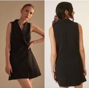 Anthropologie Black Mini Dress